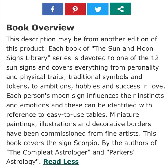 Great Holiday Gift 🎁 Scorpio ♏️ October-NovemberBirthday Astrology Book - Picture 4 of 5